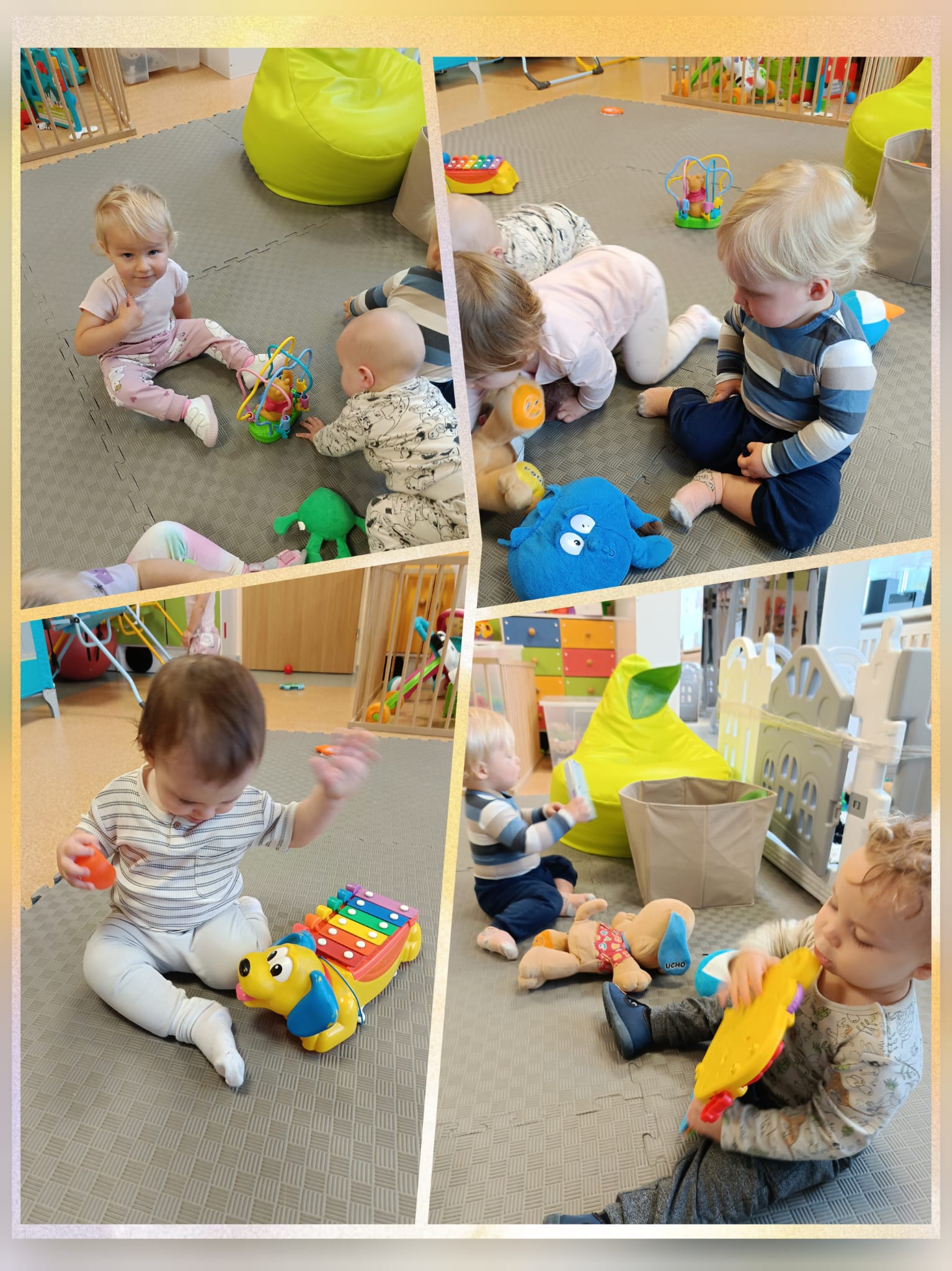 Dzieci bawią się w sali