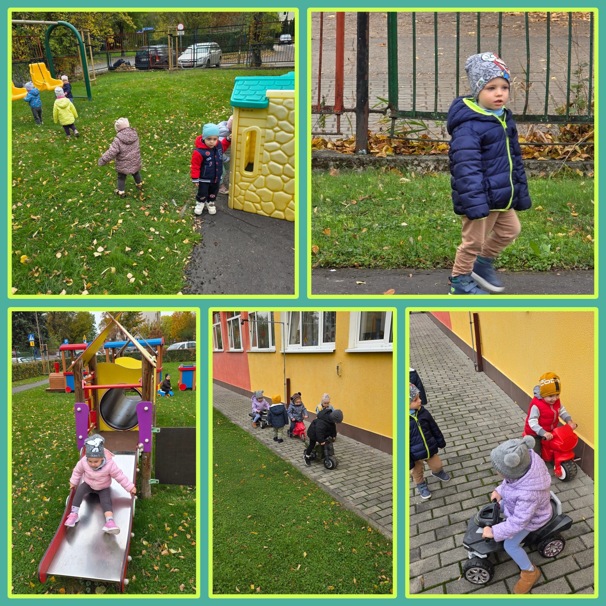 Dzieci bawią sie w ogrodzie