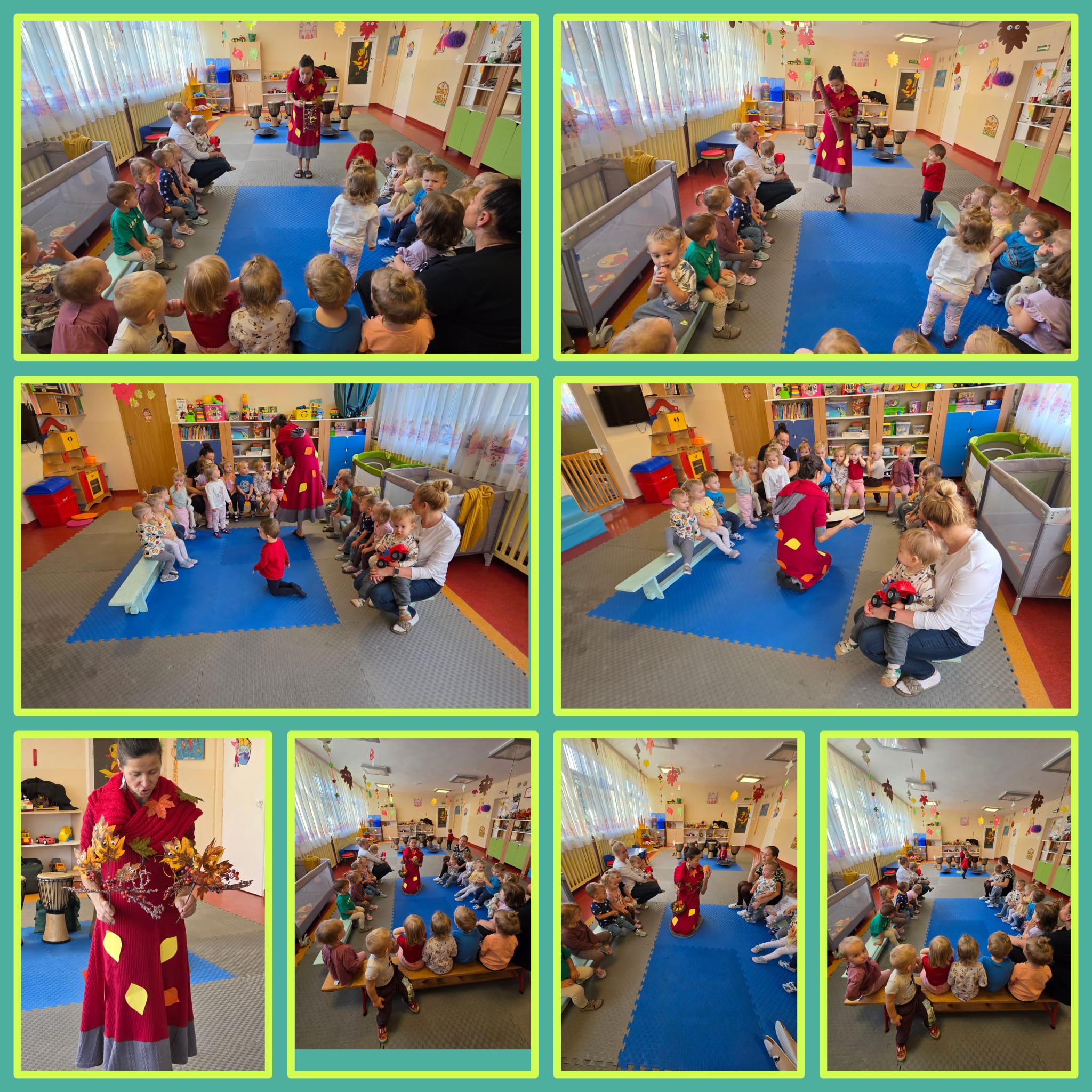 Dzieci odwiedziła Pani z Harmoni dźwięku w postaci Pani Jesieni