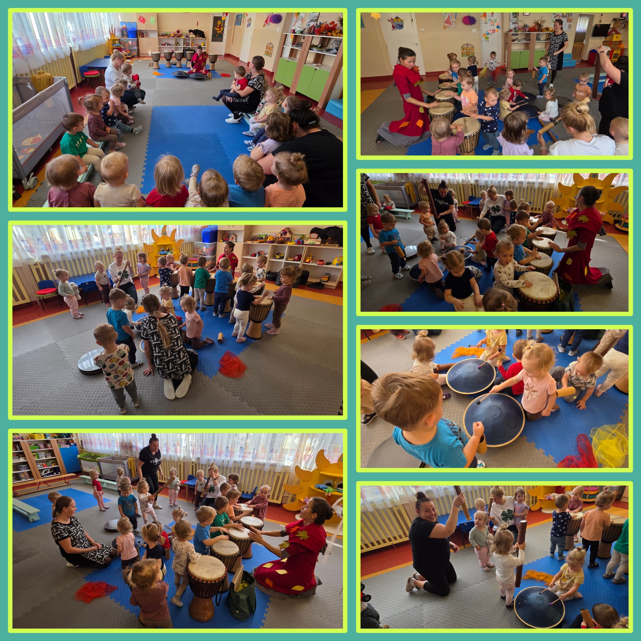 Maluszki grają na instrumentach