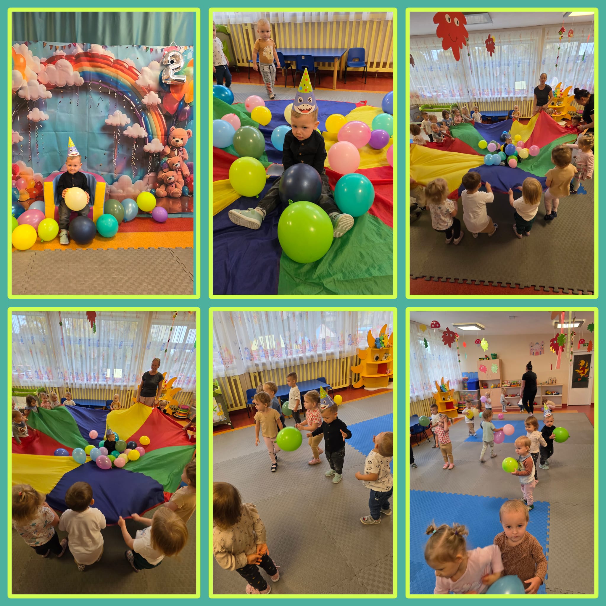 Dzieci bawią sie na urodzinach kolegi