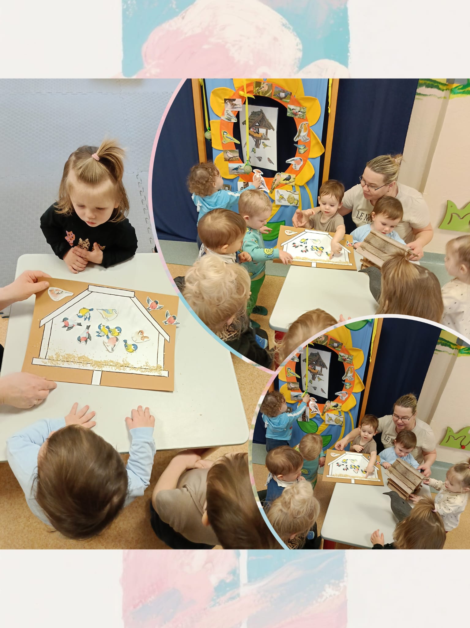 Dzieci oglądają swoją pracę