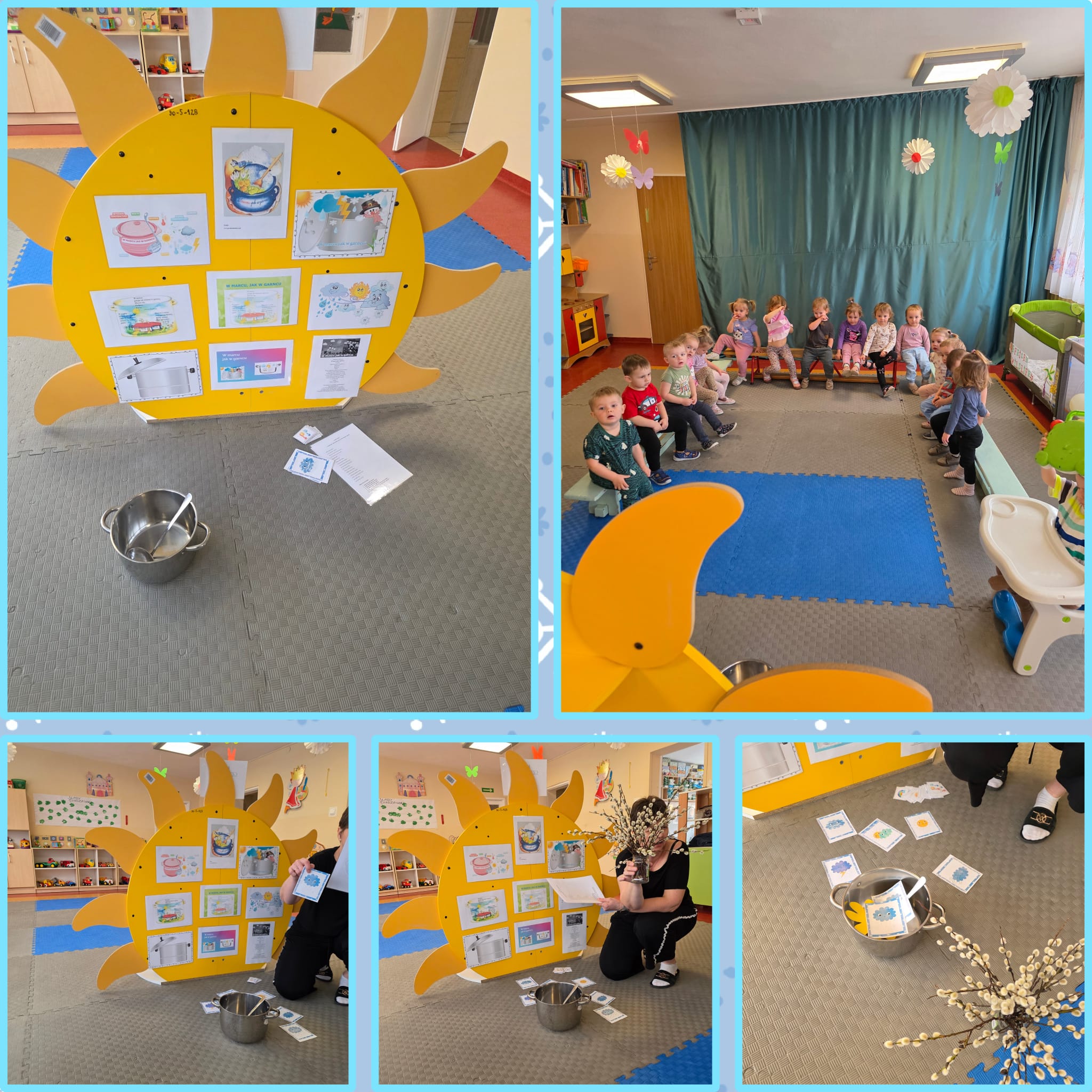 Krasnoludki słuchają wiersza