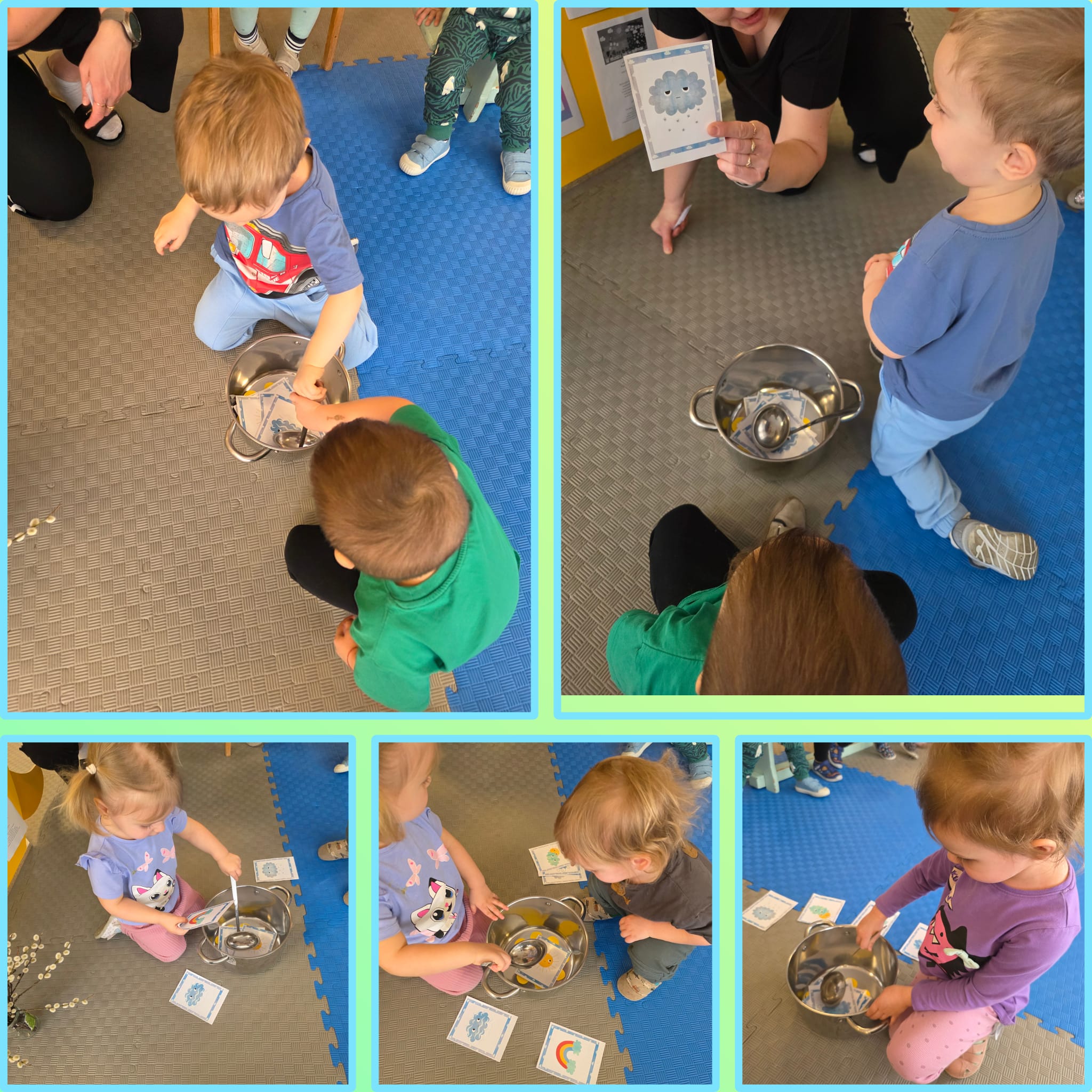 Maluchy mieszają pogodę w garnku