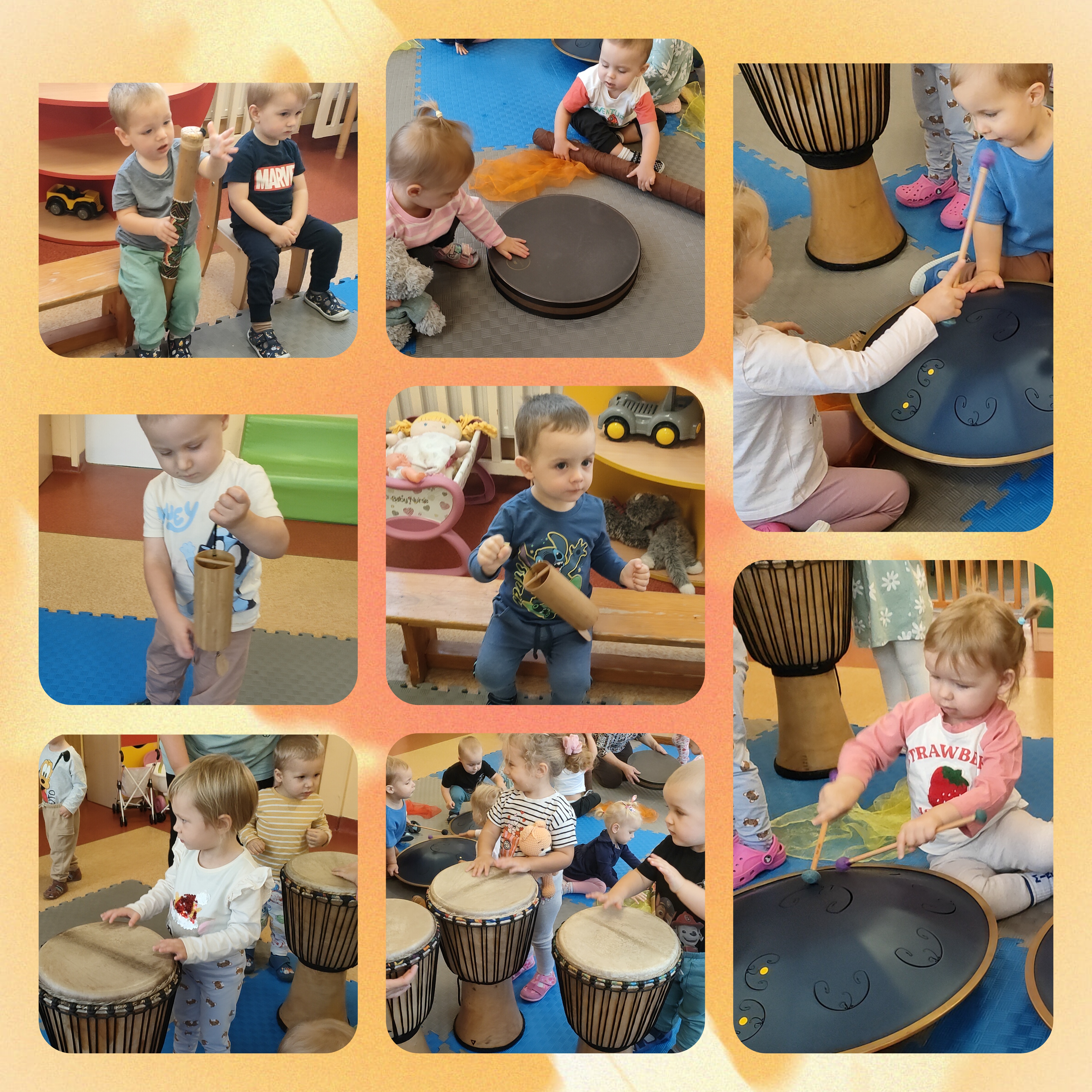 Maluchy grają na instrumentach