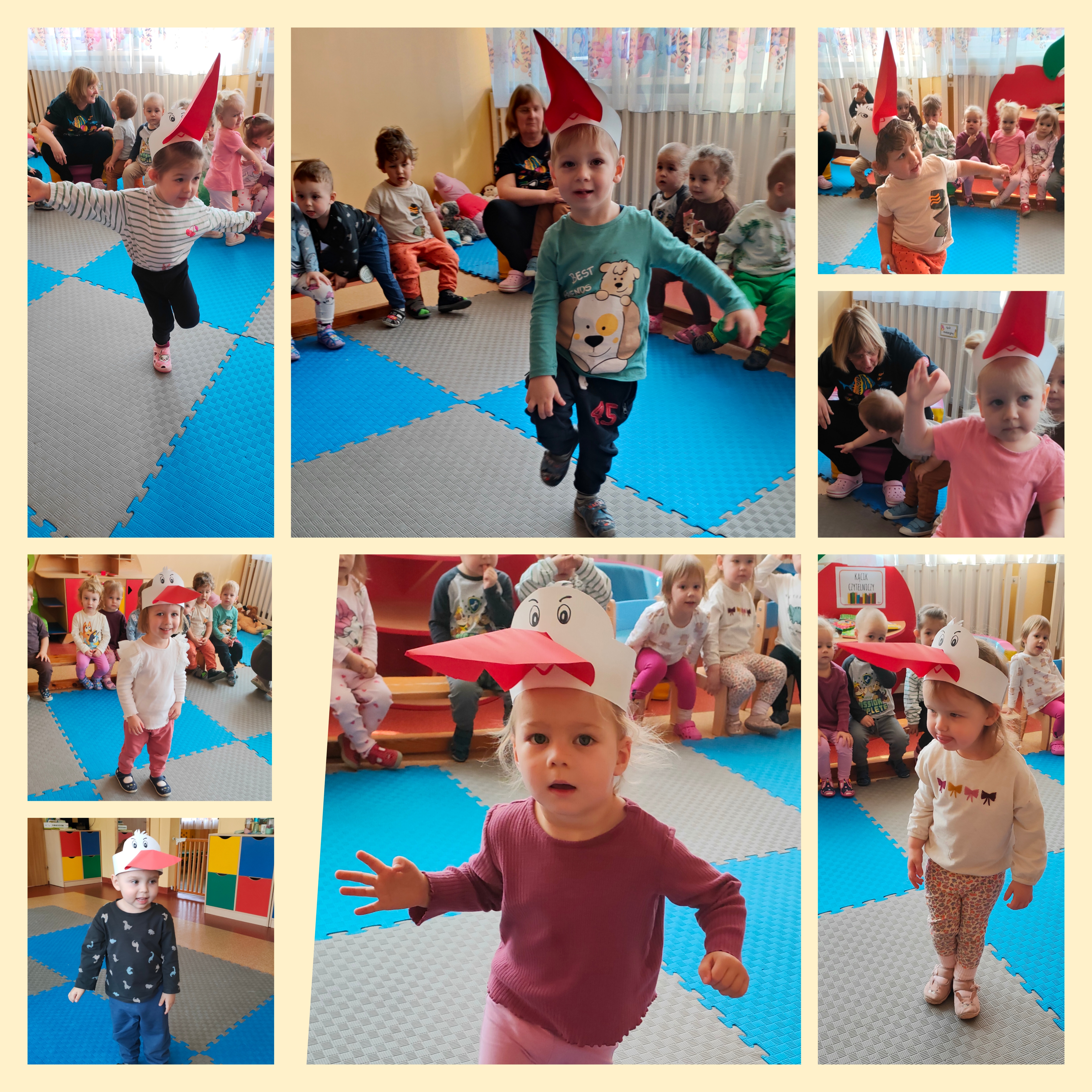 Dzieci bawią się w Bociana